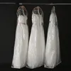 Transparent Wedding Dress Dust Cover Omniseal Extra Large Waterproof PVC Solid Wedding Garment Storage Bag Size S/M/L