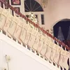 クリスマスの装飾6ピース/セットソックスラージブルラップストッキングジュートクリスマスストッキング平野暖炉の装飾卓上パーティーデコレーションBO27
