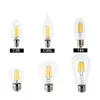 2021 Dimmbare LED-Lampen, Glühlampe, 4 W, 8 W, 12 W, 16 W, Hochleistungs-Glaskugelbirne, 110 V, 220 V, 240 V, Retro-LED-Edison-Lampe, Kerzenlicht