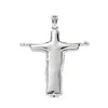 Iced Out Jesus Cross Big Pendant Mens Hip Hop Necklace 2 Colors Fashion CZ Stone Necklace For Man Women Gift X0707