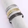 Skyrim Stainless Steel 24 Odin Runes Bangles Irish Celtics Knot Nordic Letter Black Golden Cuff Bracelets Jewelry for Women Men Q0719