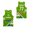 Custom Luka Doncic # 7 Team Slovenija редкий баскетбол Джерси верхняя печать белый синий зеленый красный цвет любое имя размера S-4XL