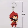 20PCS Cartoon Comics Academia Schlüsselbund PVC Anime Figur 3D Doppel Seite Schlüssel Ring Schlüssel Kette Kinder Schmuck Geschenk Schlüssel halter