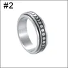 Star Moon Titanium Steel Rotating Ring grossist europeiska och amerikanska mode rostfria metall ringar