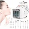 6 in 1 Small Bubble Oxygen Hydrofacial Machine Microdermoabrasion Facial Cleansing Apparatus Home Salon Spa Skin Care Device