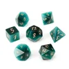 Cat's Eye Stone Semi-Precious Loose Gem Stenar Tärningar Professionell Handgjorda Anpassade Graver Dungeons Dragons RPG Game Digital Entertainment Polyhedron Stone Dice