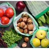 Sacos de armazenamento Reusável Produzir malha sacos de compras eco-friendly malha vegetal brinquedos de frutas de armazenamento mão totes por mar t2i52981