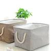 Storage Baskets Rectangular Folding Laundry Basket Toys Books Desktop Debris Bins Home Supplies