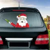 Рождество Санта-Клаус Лось Xmas Новинка наклейки для автомобиля Заднее Windscreen стеклоочиститель Окна наклейки Рождественские украшения орнаменты