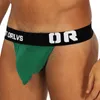 Mens Thongs ORLVS Solid Color mens low rise Cotton Breathable Sexy underwear gay fashion thongs for men OR149 wholesaler sexy underwear