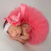 Pluizige Tutu Set Baby Gele Tutu Rok met Hoofdband Cake Smash Outfit Pasgeboren Foto Props Baby Prinses kleding1747257