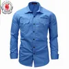 FREDD MARSHALL Camicie casual Camicia uomo primavera Camicia tinta unita Camisa masculina Maniche lunghe Camicie uomo Camisas para hombre M-XXXL 210527