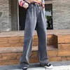 Pantalones vaqueros de mujer de pierna ancha para mujer, pantalones vaqueros de cintura alta ajustables, estilo años 80, pantalones Harajuku Vintage Boyfriend, rectos coreanos