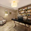 Медная акриловая ткань покрытия потолочного света Современная гостиная декор оформления освещения коридора спальни E27 лампы