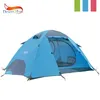 砂漠 3 シーズン軽量テント アウトドア キャンプ ハイキング キャリーバッグ付き 2-3 人用 2 層バックパック コンパクト 220104