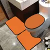 Style simple imprimé siège de toilette couvre mode tapis de bain antidérapant haute qualité maison tapis salle de bain accessoires250v