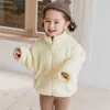 Kinder-Sherpa-Fleecejacke für Jungen und Mädchen, doppelseitig, Plüschmantel, Stehkragen, Kapuzenpullover, Reißverschluss, Sweatshirt, Sport, lässig, Outdoor, Tops, Oberbekleidung mit TascheG97CVND