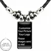 Pendentif Colliers Fenerbahce Verre Cabochon Bijoux Acier Couleur Avec Long Ras Du Cou Rectangle Noir Hématite Collier Pour Filles Type De Cadeau