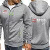 Men's Hoodies & Sweatshirts 2021 Ayrton Senna Print Custom Punk Casual Harajuku Solid Color Man Jacket Zipper Leisure