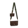 2024 CROSS Body Bord Femmes 3in1 Sacs de corps crossbody épaule authentique véritable sac à main en cuir