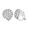 YourFs Elegante Bling Crystal Ear Clip on Earbellen voor Dames 18 K Vergulde Shinning Cubic Zirconia Sieraden Accessoires