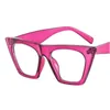Mode Anti-Blue Glasögon Kvinnor Män Optisk Glasögon Unisex Super Light Spectacles Simplicity Cat Eye Glasses