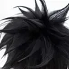 Anime min hjälte akademia dabi peruk cosplay kostym boku ingen kort svart syntetiskt hår halloween partywigs + wig cap y0913