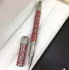 YALAMANG stylo en métal de haute qualité le bon cadeau stylos de luxe classiques conception d'araignée fournitures d'écriture rouge et blanc Logo244h