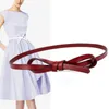 Cinture Bowknot Design Brand Cintura in vita snella da donna Cintura da donna in vera pelle Casual Cintura femminile per gonne Abito da ragazza