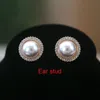 Creative Retro Guldfärg Halsband 1Pair Örhängen Bröllop Bridal Pearl Smycken Set för Women Lady Female