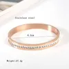 Oufei Rostfritt stål Smycken Kvinna Tillbehör Rose Guld Manschett Armband Bangles För Kvinnor Gratis Sändning Smycken Q0719