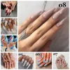 24pcs Professional Faux Nails Long Ballerina Half French Acryli Nail Tips Presse sur des ongles Couverture complète Manucure Beauty Tools5718892