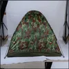 Tende Rifugi ed escursionismo Sport all'aperto Outdoor Portable Single Layer Cam Tenda Wigwam Camouflage Leggero Spiaggia Pesca Caccia Vendita