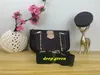Luxury Designer Bag Multi Canvas Women Pochette Shoulder Tillbehör Crossbody Leather 3 Sats Mono Piece Real Pures Kedja Handväskor Qedek