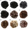 Synthetic Bun Extensions Curly Messy Bun Hair Scrunchies Elegant Chignons Wedding Hair Piece for Women and Kids