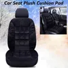 Car Seat Covers Black Plush Cover Protector Linen Front Back Cushion Protection Pad Mat Backrest For Auto Truck Suv Interior Accessory