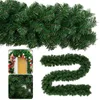 1pc 2,7m Pine Christmas Garland Decorativa Decorativa Green Artificial Nasta Tree Rattan Banner Decoração Y201020