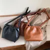 En gros 2020 petit couleur unie Vintage PU cuir seau sacs pour femmes sac à bandoulière femme épaule Messenger sac sacs à main