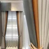 Занавес Drapes Простые Современные Сплошные Цветовые Шторы Для Гостиной и Спальня Затенение Северный Стиль Индивидуальный Размер Sitch Два Ткана Togeth