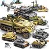 1061pcs Militar Ferro Império Tanque Modelo Blocos De Construção Define Arma Guerra Carruagem Army Soldados Figuras Educacional Criativo Brinquedos Y1130