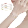 Bangle Diamond Classic Slider Adjustable Shinny Bracelet Women Tennis Jewelry Plated Zirconia For Elegant Gold Bracelets Trum22