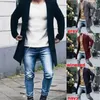 Herrenjacken Herrenmantel Winter Wollmischungen Trenchcoat Revers Oberbekleidung Warmer Mantel Lange Jacke Peacoat Tops