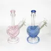 Percolateur Bong Narguilés 9 pouces Recycleur Conduites d'eau 14mm mail Joint Oil Dab Rigs Avec bol en verre nectar