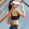 Bras Sanderala Sportswear Women Sport Shockproof Bra Fitness Yoga Push Up Tops Back Closure Wire Free Seamless SportsBra