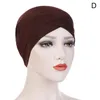 Bonnet / Skull Caps Chapeau extensible élégant pour femmes Front Turban Cross 2022 Tête Musulmane Couleur Écharpe Hijab Chemo Inde Solid Cap Beanie R5Z4 Scot