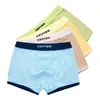 4 pezzi di alta qualità biancheria intima per bambini per bambini cartone animato gatto pantaloncini morbidi mutande di cotone ragazzi adolescenti mutandine a righe 4-16 T 211122