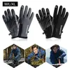 Waterproof Cold-proof Ski Heated Gloves Cycling Fluff Warm For Touchscreen Cold Weather Windproof Anti Slip 211124