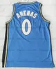 Retro Men #0 Gilbert Arenas Basketball Jersey Yellow Blue White Color High Quality 0 Jerseys Wholesale All Ed