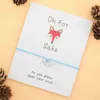 새로운 여우 우정 팔찌 귀여운 여우 재미있는 카드 BFF 선물 동물 보석