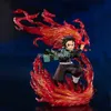 悪魔のスレイヤーアニメフィギュアkamadoタージロウ・ヒノカミ・カグラアクションフィギュアkimetsu no yaiba figuartsゼロフィギュアモデル人形ギフトq0722